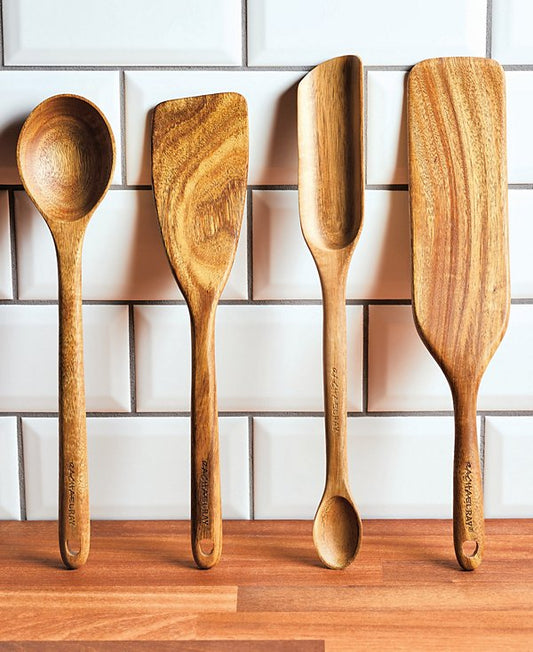 Tools and Gadgets Wooden Kitchen Utensils, Set of 4