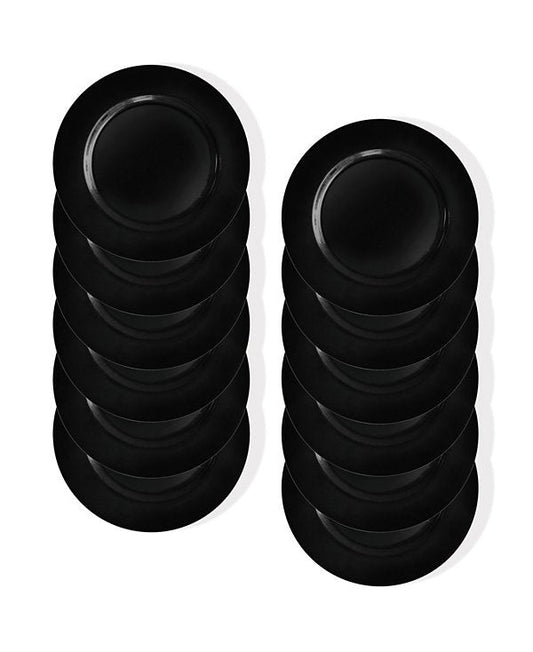 Round Charger Plate 12 Piece Dinnerware Set, Service for 12