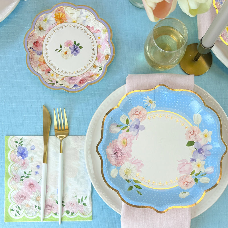 Tea Time Party 62 Piece Party Tableware Set (16 Guests)